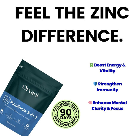 Orvani Zinc Picolinate 3-in-1