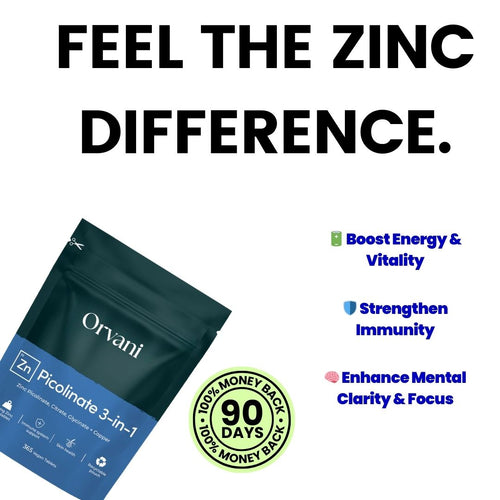 Orvani Zinc Picolinate 3-in-1