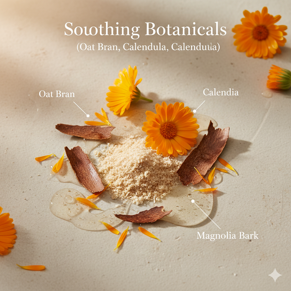 Soothing Botanicals (Oat Bran, Calendula, Magnolia Bark)